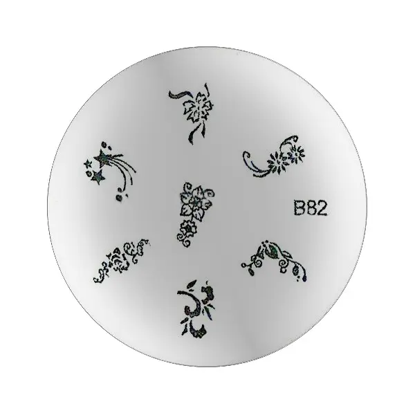 Cvetlična šablona za štempljanje - B82