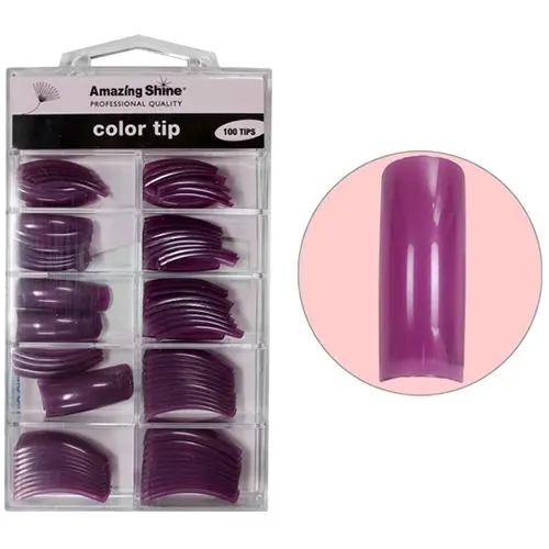 Konice za nohte - Purple Pearl, 100 kos, št. 1 – 10