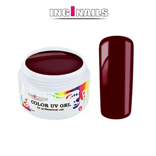 Barvni UV gel Inginails - Dark Cherry, 5g