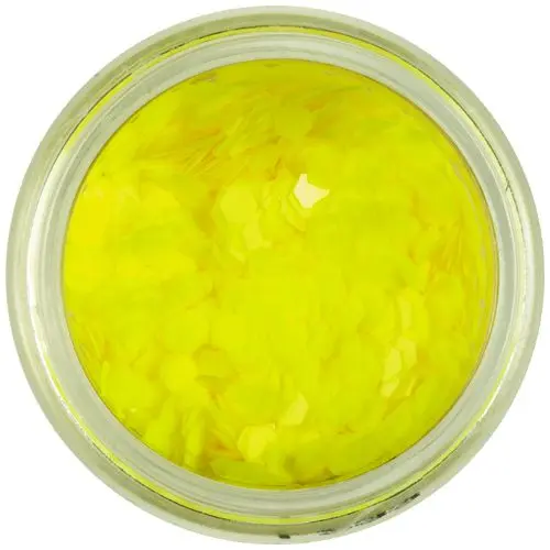 Okrasni konfeti - fluorescentno rumeni šestkotniki, 3 mm