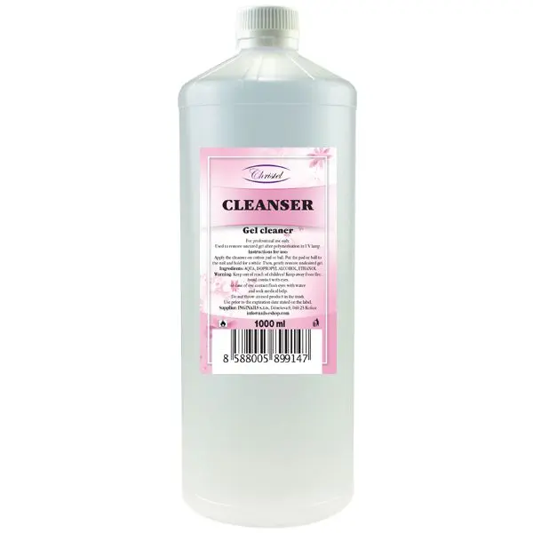 Cleanser, tekočina za čiščenje in razmastitev nohtov, 1000 ml