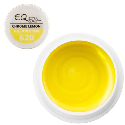 620 Gold Woven – Chrome lemon, barvni UV-gel 5g