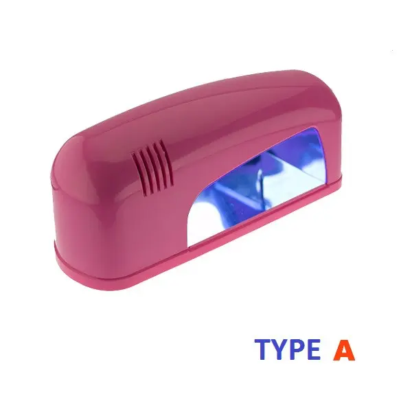 Rožnata UV lučka z 1 žarnico, 9W 