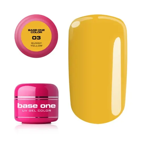 Gel Silcare Base One Color - Sunny Yellow 03, 5 g