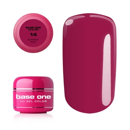 Gel Silcare Base One Color - Sunset Red 14, 5 g