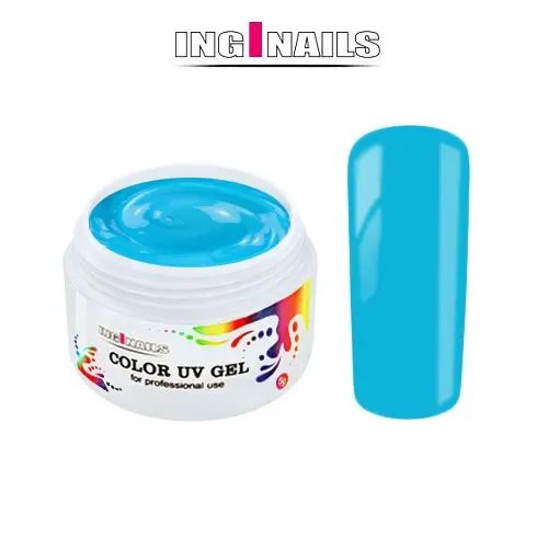 Barvni 4D-gel Inginails - pastelno moder 5 g