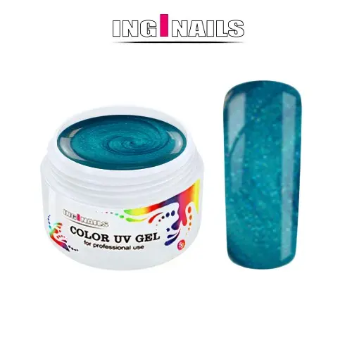 Barvni UV gel Inginails - Arctic Blue, 5g