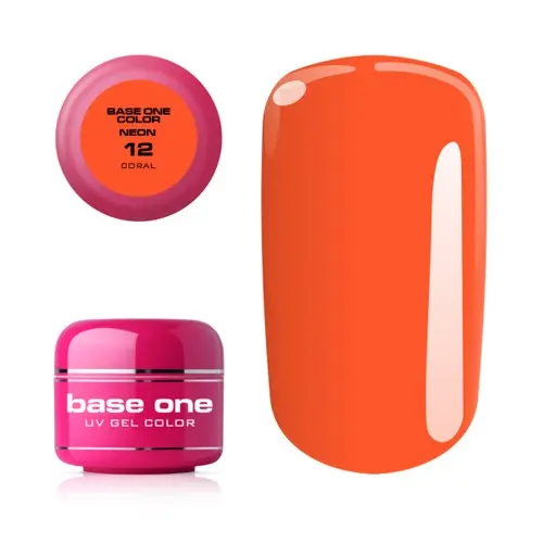 Gel Silcare Base One Neon- Coral 12, 5g