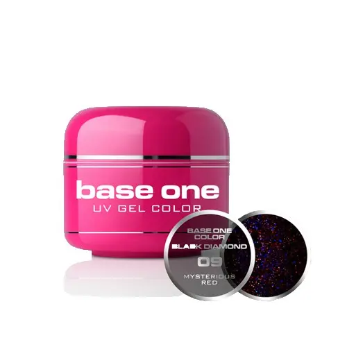 Gel Silcare Base One Black Diamond - Mysterious Red 09, 5g