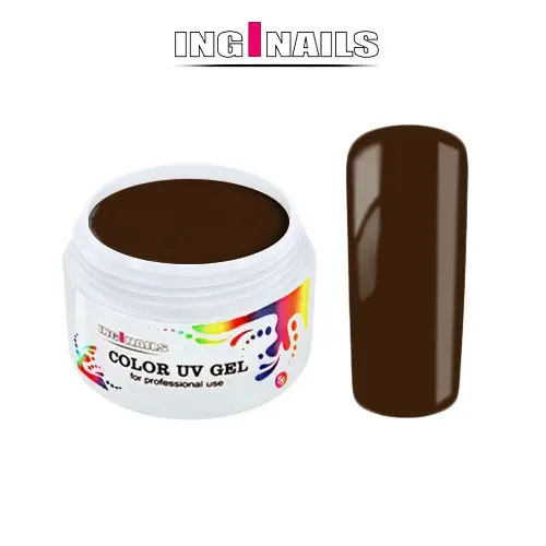 Barvni UV gel Inginails - Brown, 5g