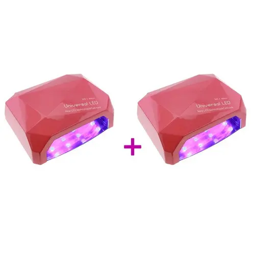 2 x rožnata LED-luč za nohte - 66 W