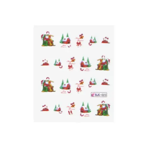 Vodne nalepke z božičnim motivom - 023