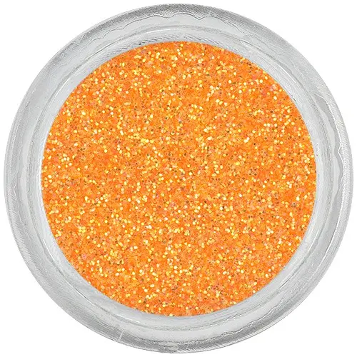 Bleščeči prah za okraševanje nohtov – neonsko oranžen