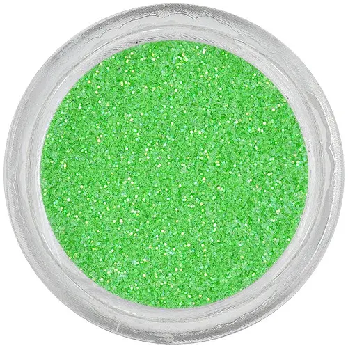 Bleščeči prah za okraševanje nohtov – neonsko zelen