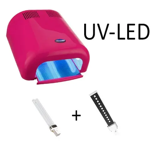 Kombinirana LED- in UV-luč rožnate barve – 36 W