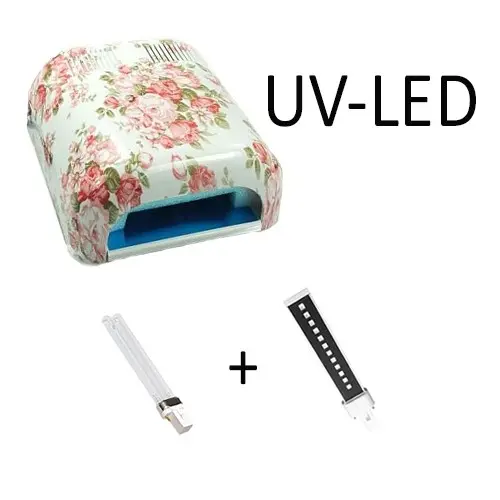 Kombinirana LED- in UV-luč s cvetličnim vzorcem – 36 W 