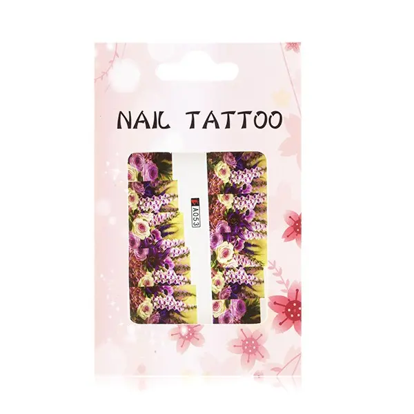 Razkošne vodne nalepke – cvetovi – A053