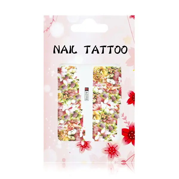 Razkošne vodne nalepke – cvetovi – A098