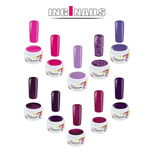 10 barvnih UV-gelov - Purple