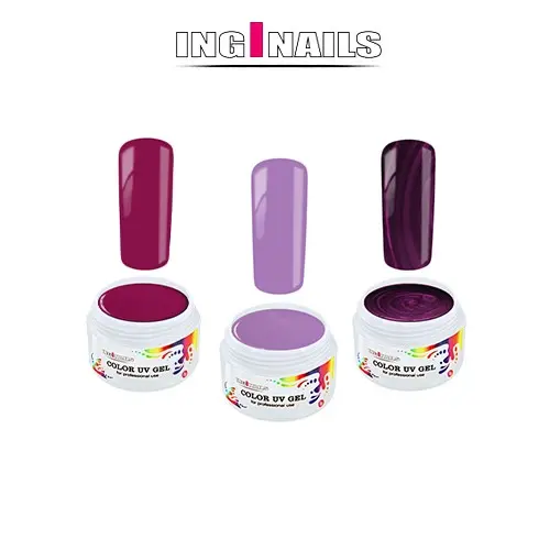 KOMPLET Ultraviolet: 3 barvni UV-geli
