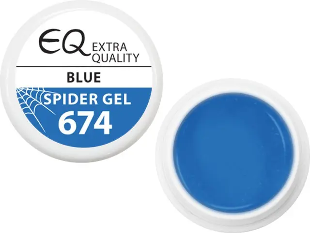 674 - Extra Quality Spider Gel - Blue, 5g (silver line)