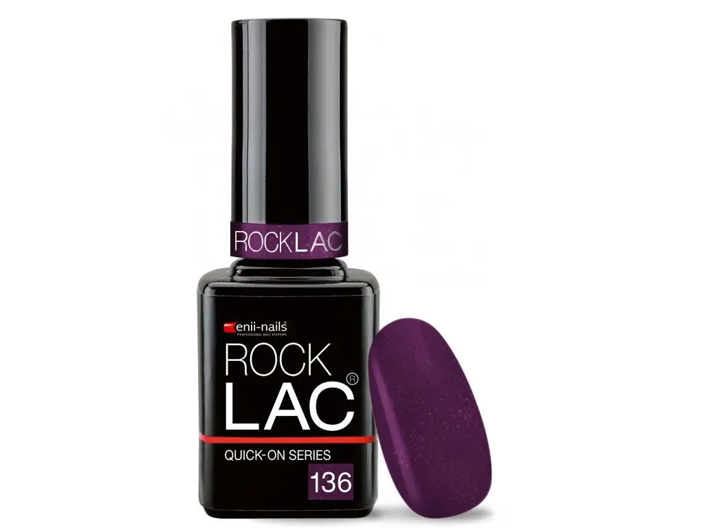 RockLac 136 - vijoličast z bleščicami, 11ml