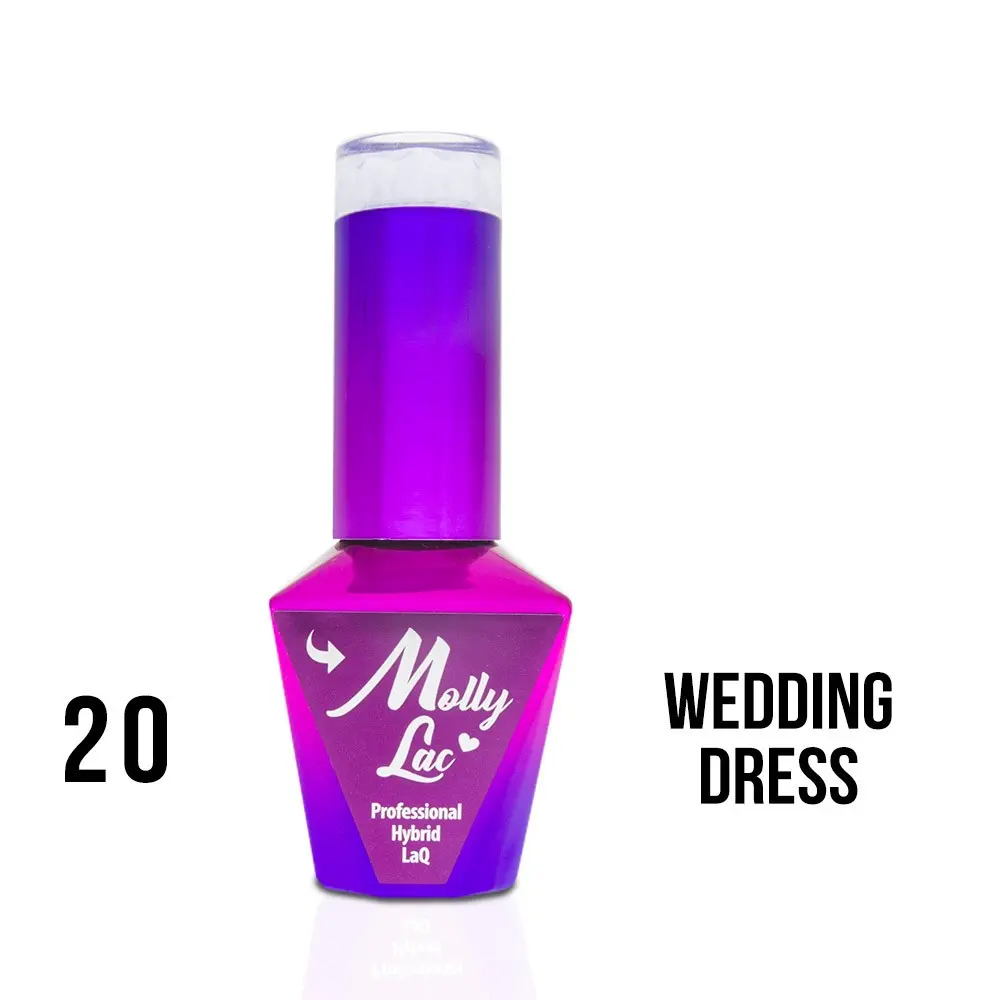 MOLLY LAC UV/LED gel lak Yes I Do - Wedding Dress 20, 10ml