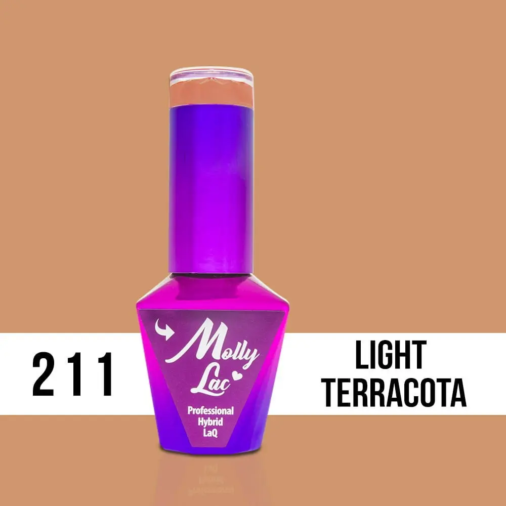 MOLLY LAC UV/LED gel lak Obsession - Light Terracota 211, 10ml