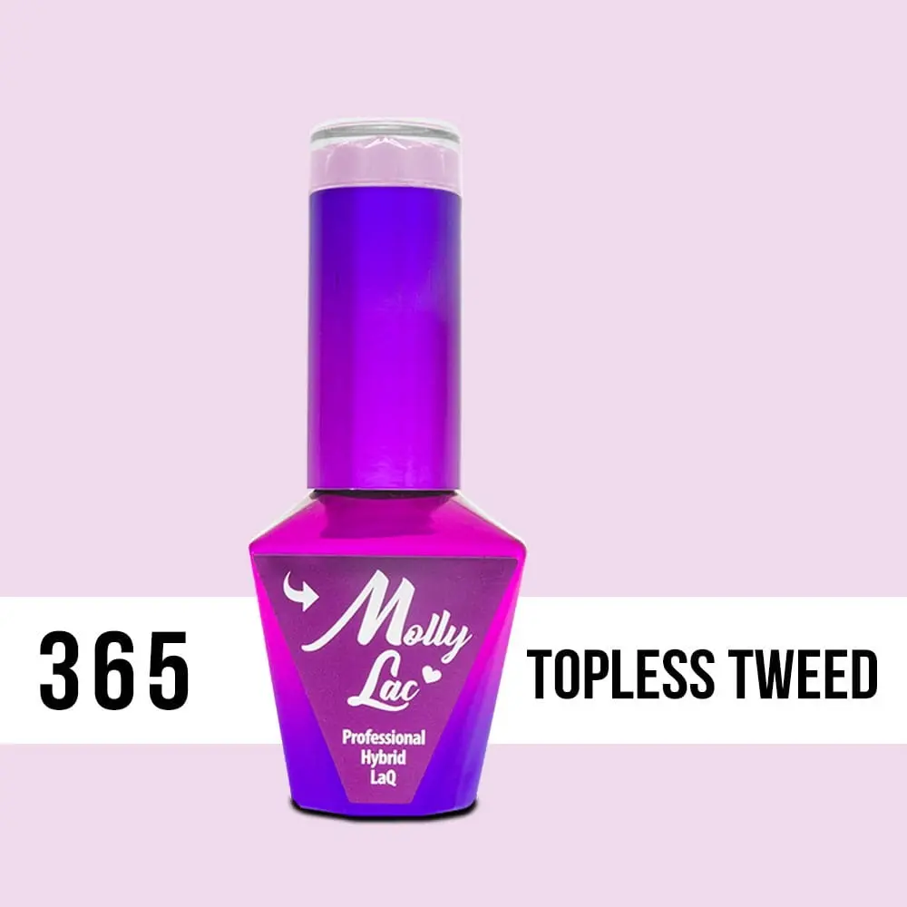 MOLLY LAC UV/LED gel lak Silk Cotton - Topless Tweed 365, 10ml