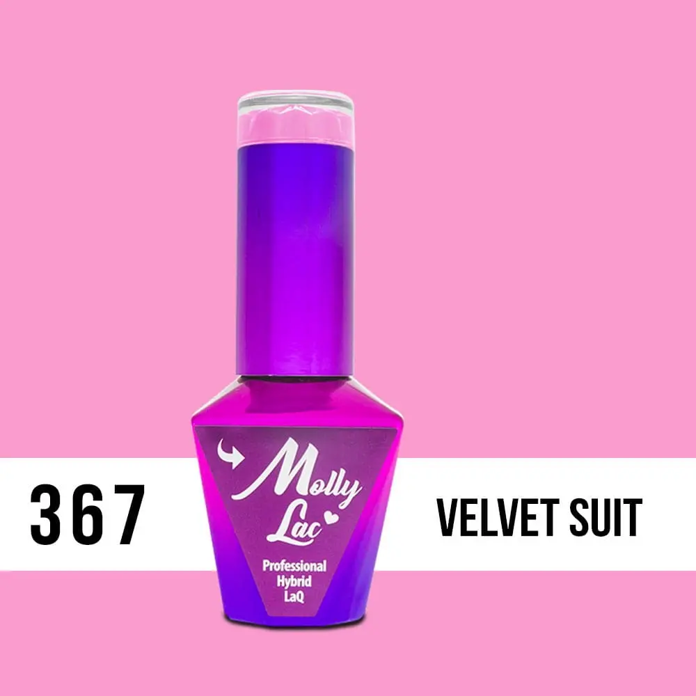 MOLLY LAC UV/LED gel lak Silk Cotton - Velvet Suit 367, 10ml