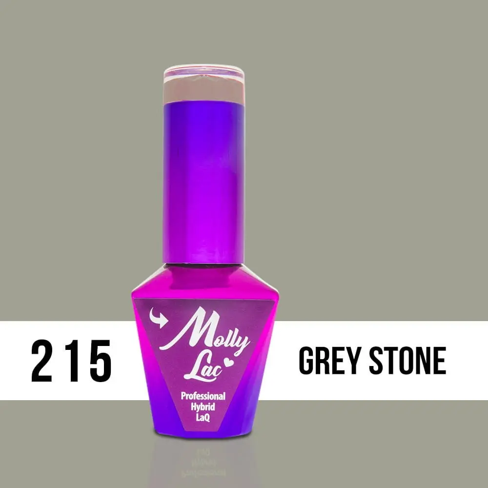 MOLLY LAC UV/LED gel lak Obsession - Grey Stone 215, 10ml