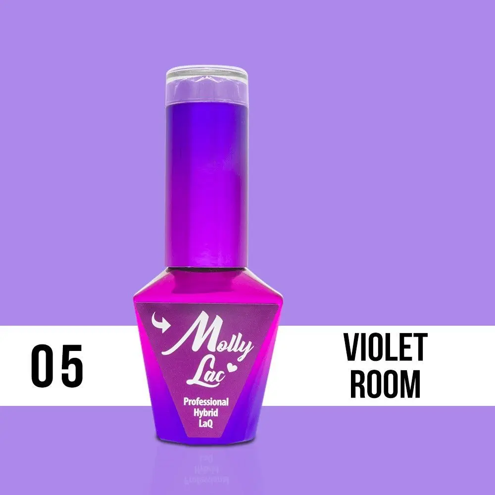 MOLLY LAC UV/LED gel lak Glamour Women - Violet Room 05, 10ml