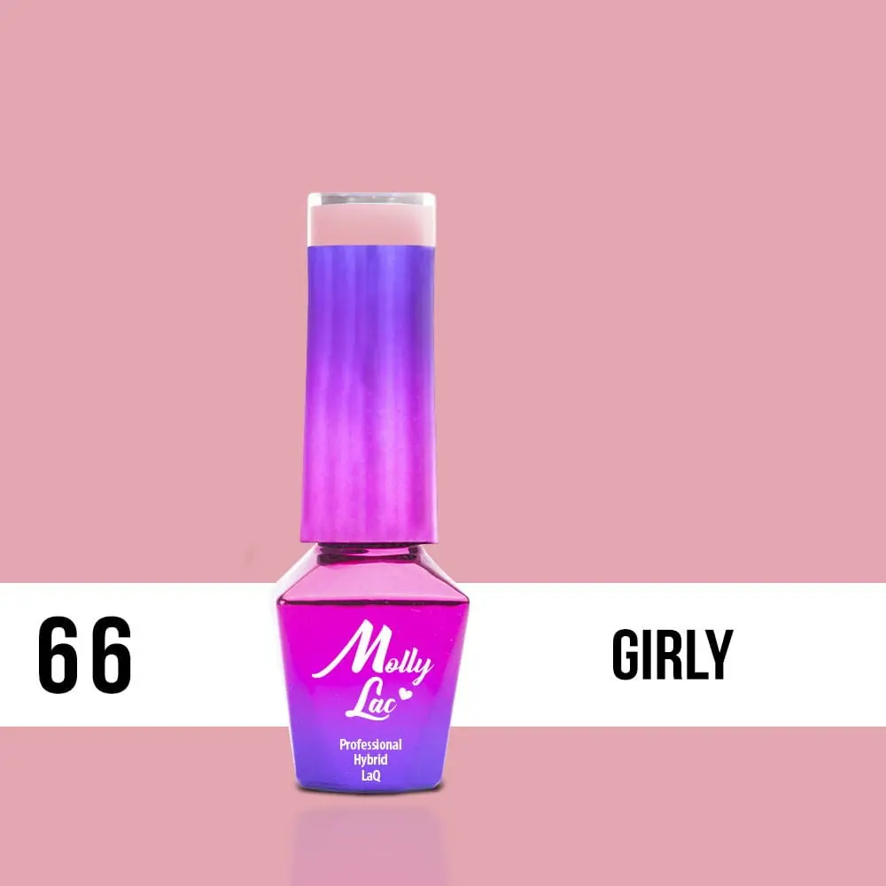 MOLLY LAC UV/LED gel lak Delicate Women - Girly 66, 5ml