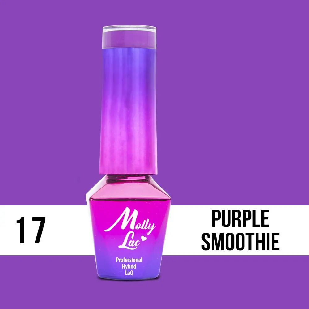 MOLLY LAC UV/LED gel lak Cocktails and Drinks - Purple Smoothie 17, 5ml