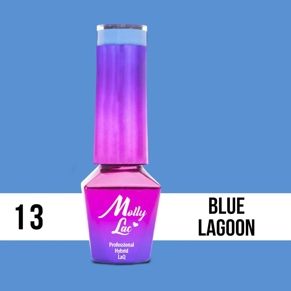 MOLLY LAC UV/LED gel lak Cocktails and Drinks - Blue Lagoon 13, 5ml