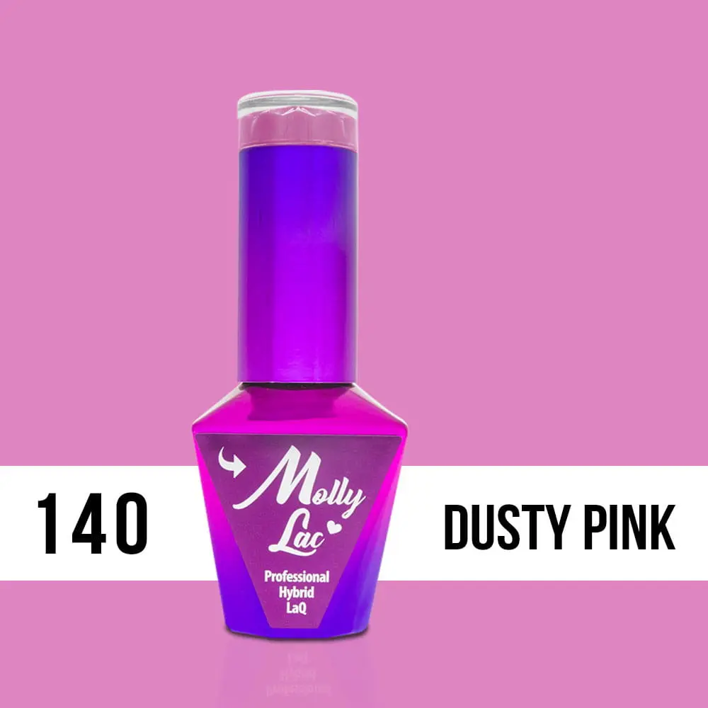Gel lak MOLLY LAC UV/LED Flamingo - Dusty Pink140, 10ml