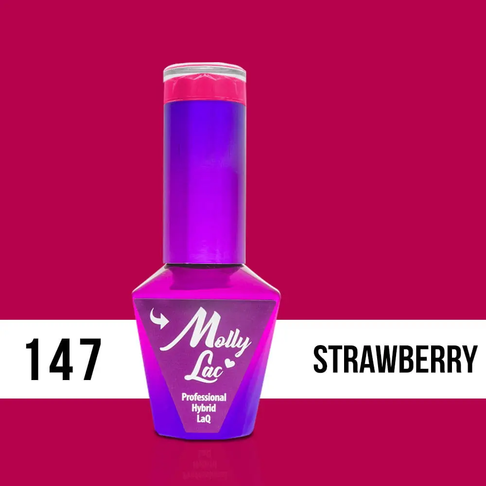 Gel lak MOLLY LAC UV/LED Flamingo - Strawberry 147, 10ml