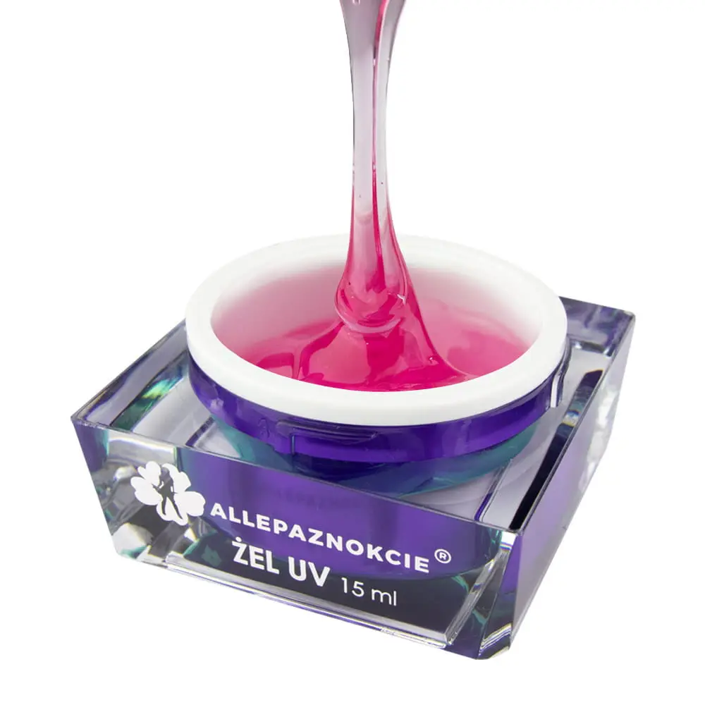 UV gel za nohte - Jelly Pink Glass, 15ml