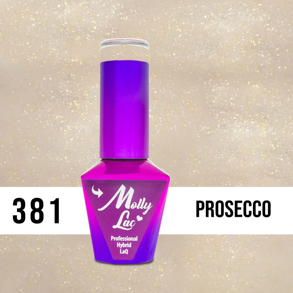 MOLLY LAK UV/LED gel lak za nohte Poročne sanje in Champagne  - Prosecco 381, 10ml