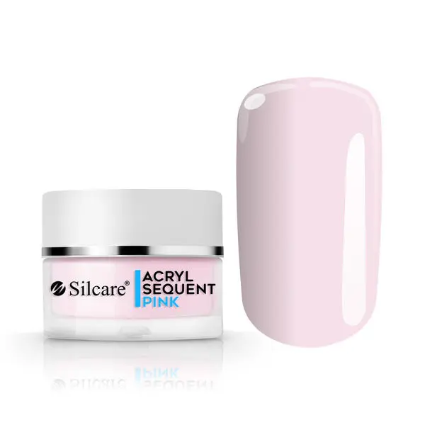 Akrilni prah Silcare Sequent Acryl  – Rožnata, 12g	