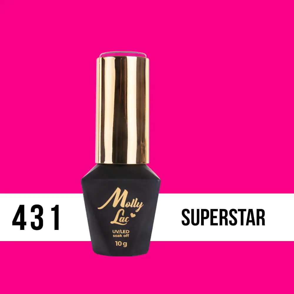 Gel lak, UV/LED Molly Lac- Superstar 431, 10 ml
