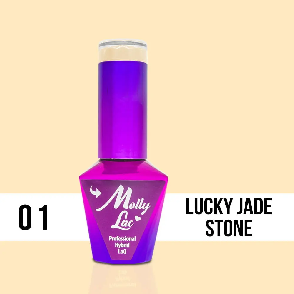 MOLLY LAC UV/LED gel lak Glamour Women - Lucky Jade Stone 01, 10 ml