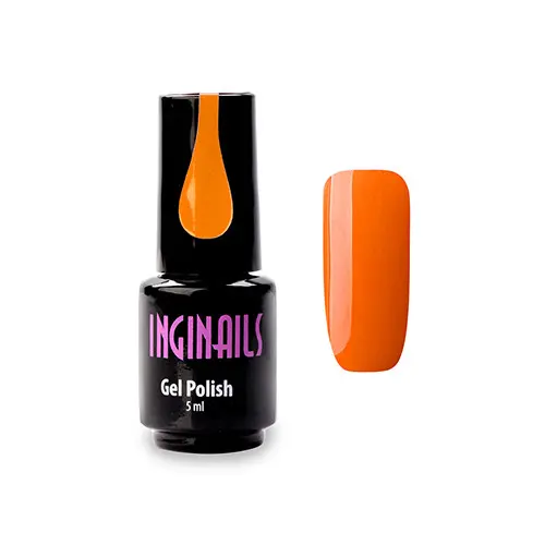 Barvni gel lak Inginails - Neon Mandarine 005, 5 ml