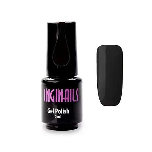 Barvni gel lak Inginails - Black 017, 5 ml