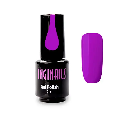 Barvni gel lak Inginails - Neon Violet 020, 5 ml