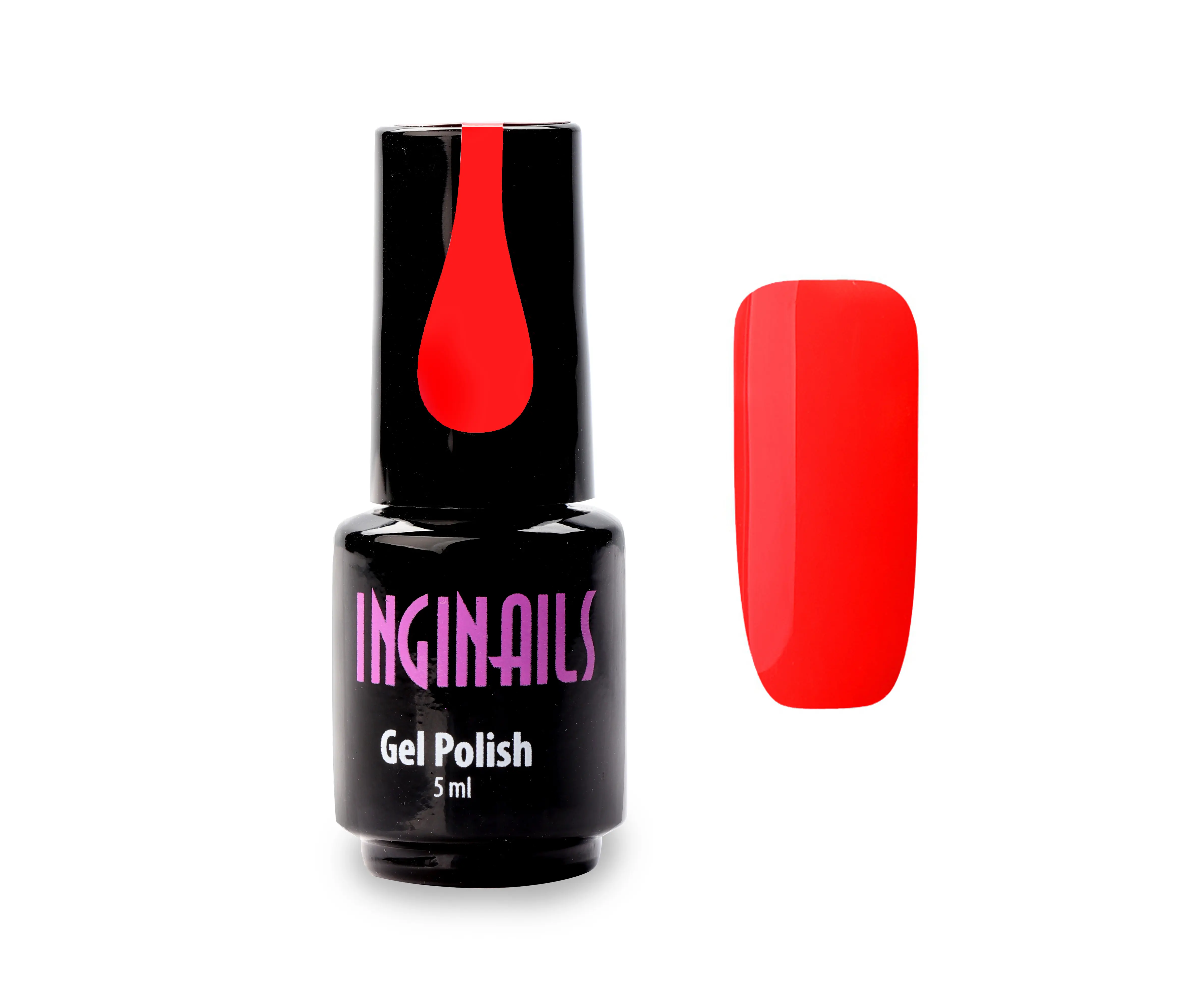 Barvni gel lak Inginails - Neon Coral 026, 5 ml