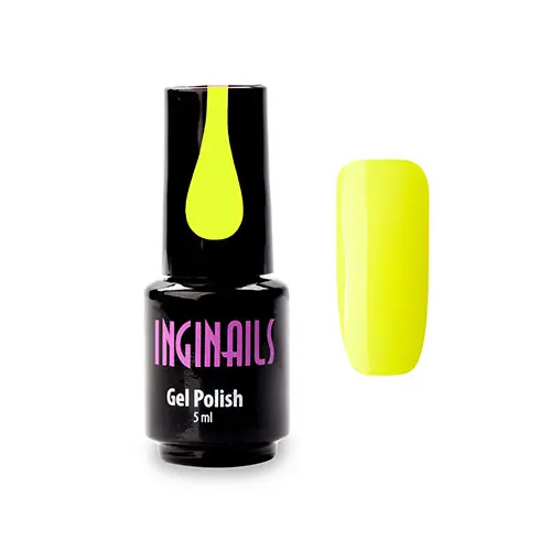Barvni gel lak Inginails - Neon Lemon 028, 5 ml