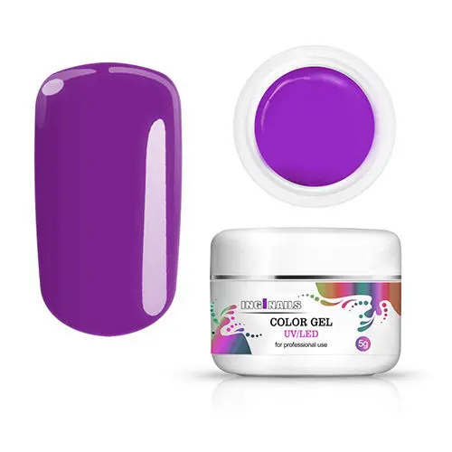 Inginails barvni gel UV/LED - Neon Purple, 5g
