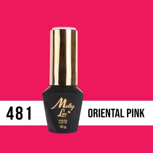 Gel lak, UV/LED Molly Lac - Oriental Pink 481, 10 ml