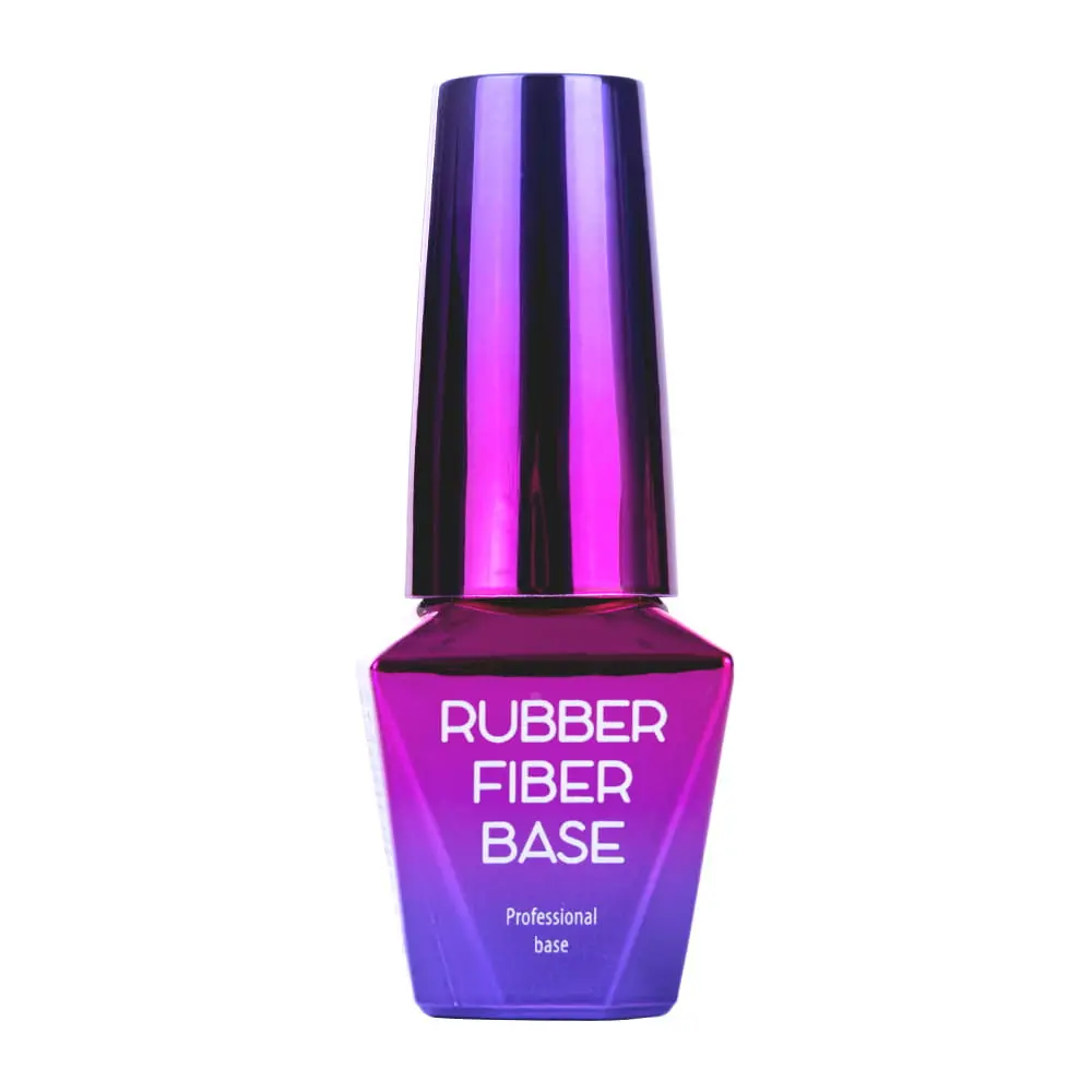 UV/LED modelirni gel lak, Rubber Fiber Base – Nude, 10 ml